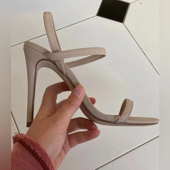 Lulu's Chic Beige Strappy Heels - Picture 3 of 3